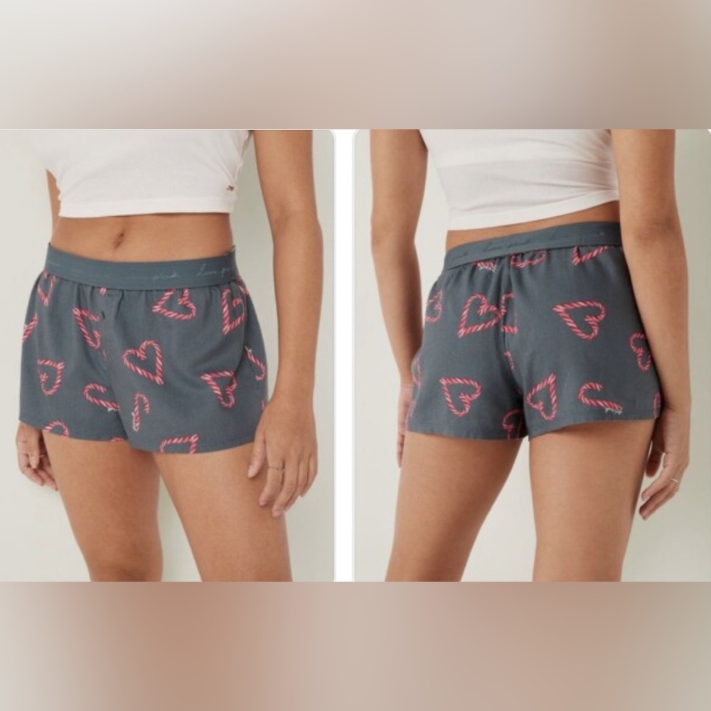 Victoria’s Secret Pink flannel boyfriend sleep shorts size women’s medium